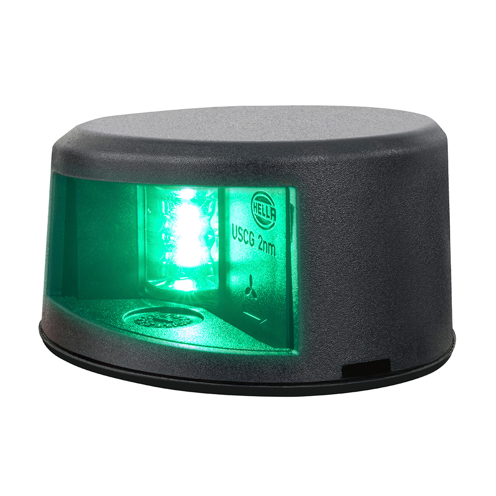 Hella Marine NaviLED Gen II Starboard Deck Mount Navigation Lamp – Black Hella Marine NaviLED Gen II Starboard Deck Mount Navigation Lamp – Black