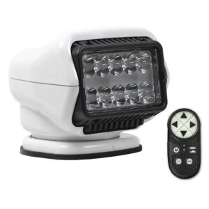 Golight Stryker ST Series LED Hybrid Light – Permanent Mount – Handheld Wireless Remote – 12V – White