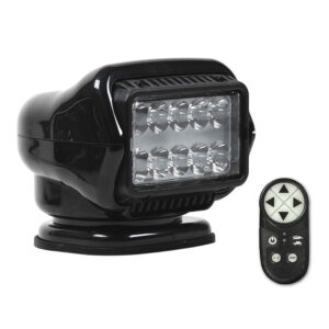 Golight Stryker ST Series LED Hybrid Light – Permanent Mount – Handheld Wireless Remote – 12V – Black