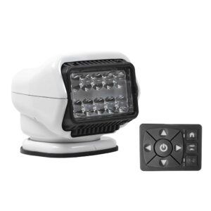 Golight Stryker ST Series LED Hybrid Light – Permanent Mount – Wired Dash Remote – 12V – White