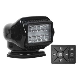 Golight Stryker ST Series LED Hybrid Light – Permanent Mount – Wired Dash Remote – 12V – Black