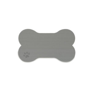 SeaDek Dog Bowl Mat – Storm Grey/Black – Small – 12″ x 21″