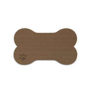 SeaDek Dog Bowl Mat – Cappuccino/Black – Medium – 12.5″ x 24″