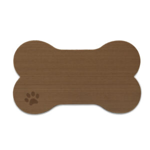 SeaDek Dog Bowl Mat – Cappuccino/Black – Large – 16.5″ x 29.5″
