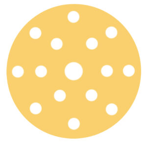 RUPES MULTIPURPOSE Paper Abrasive Discs 150mm (6″) – 15 Holes – P40 Grit *Box of 50pcs
