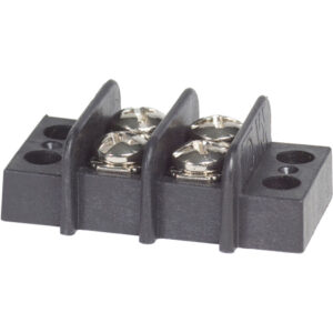Blue Sea 2402 Terminal Black 20AMP – 2 Circuit