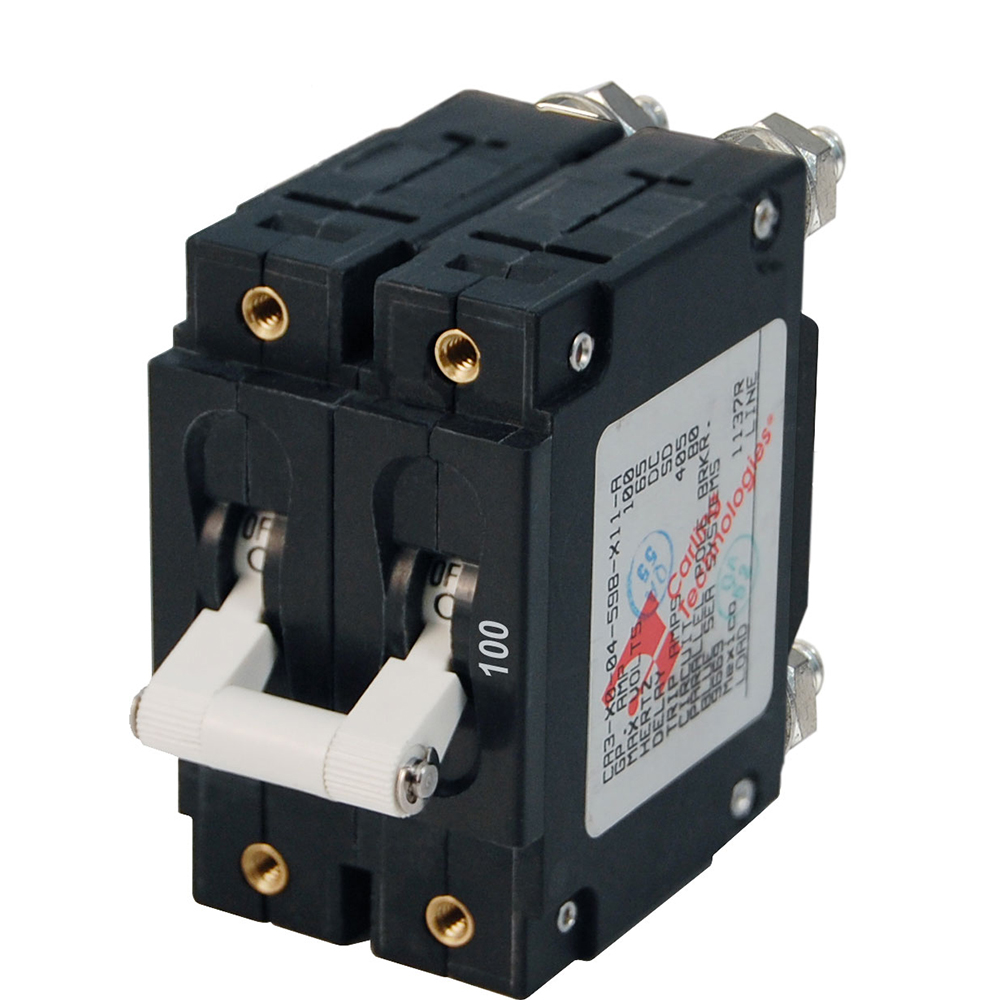 Blue Sea 7258 C-Series Double Pole Circuit Breaker – 100A Blue Sea 7258 C-Series Double Pole Circuit Breaker – 100A