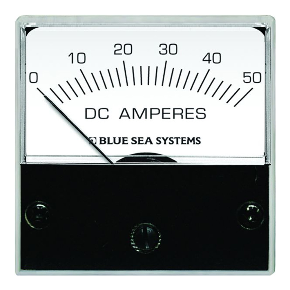 Blue Sea 8041 DC Analog Micro Ammeter – 2″ Face, 0-50 Amperes DC Blue Sea 8041 DC Analog Micro Ammeter – 2″ Face, 0-50 Amperes DC