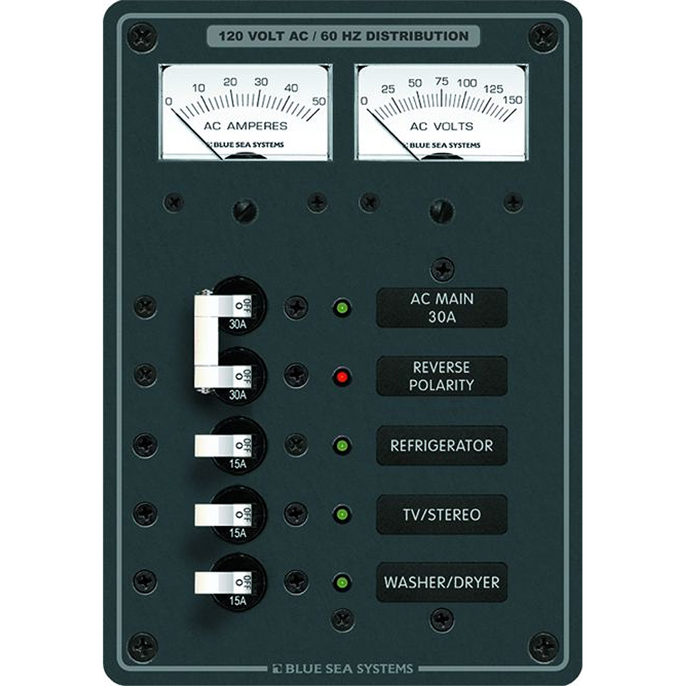 Blue Sea 8409 AC Main + 3 Positions – White Blue Sea 8409 AC Main + 3 Positions – White