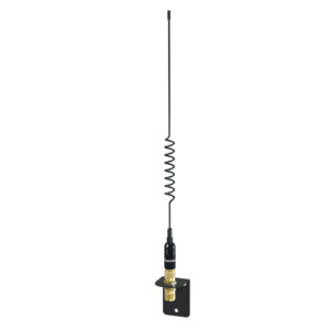 Shakespeare VHF 15in 5216 SS Black Whip Antenna – Bracket Included