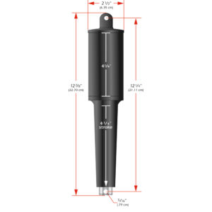 Lenco 102XD Extreme Duty Actuator – 24V – 4-1/4″ Stroke – 5/16″ Hardware