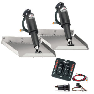 Lenco 9″ x 9″ Edgemount Trim Tab Kit w/LED Indicator Switch Kit 12V