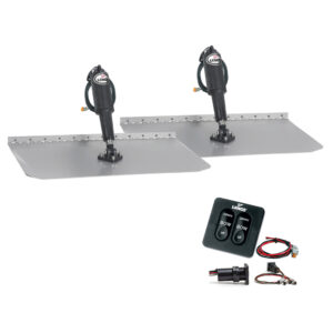 Lenco 12″ x 18″ Standard Trim Tab Kit w/Standard Tactile Switch Kit 12V