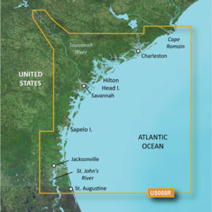 Garmin BlueChart&reg; g3 Vision&reg; HD – VUS008R – Charleston to Jacksonville – microSD&trade;/SD&trade;