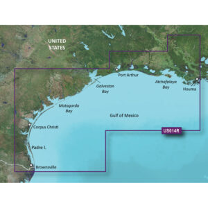 Garmin BlueChart&reg; g3 Vision&reg; HD – VUS014R – Morgan City to Brownsville – microSD&trade;/SD&trade;