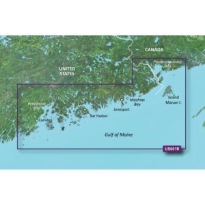 Garmin BlueChart&reg; g3 Vision&reg; HD – VUS001R – North Maine – microSD&trade;/SD&trade;
