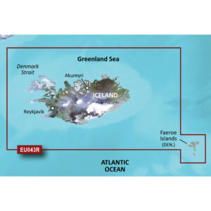 Garmin BlueChart&reg; g3 Vision&reg; HD – VEU043R – Iceland & Faeroe Islands – microSD&trade;/SD&trade;