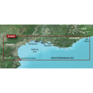 Garmin BlueChart&reg; g3 Vision&reg; HD – VEU466S – Golfe Du Lion to San Remo – microSD&trade;/SD&trade;
