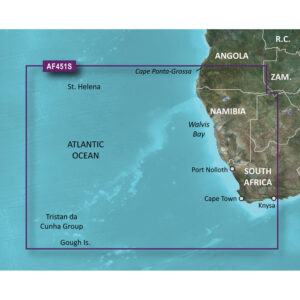 Garmin BlueChart&reg; g3 Vision&reg; HD – VAF451S – Namibia – Knysna, SA – microSD&trade;/SD&trade;