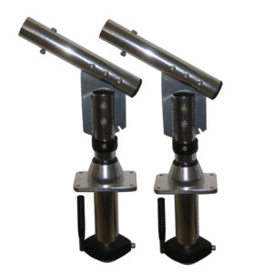 Lee’s Sidewinder Bolt-In Outrigger Mounts, Lay-Down Version – Silver(Pair)