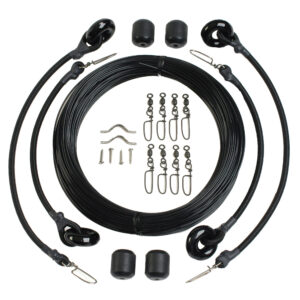 Lee’s Deluxe Rigging Kit – Double Rig Up To 37ft. – Black Mono