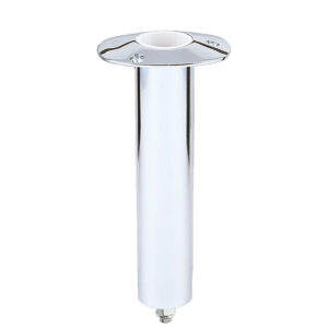 Lee’s 0° Stainless Steel Swivel Base Flush Mount Rod Holder – Medium – 2″ OD X 6.5″ Tube f/ Small Bent Butts