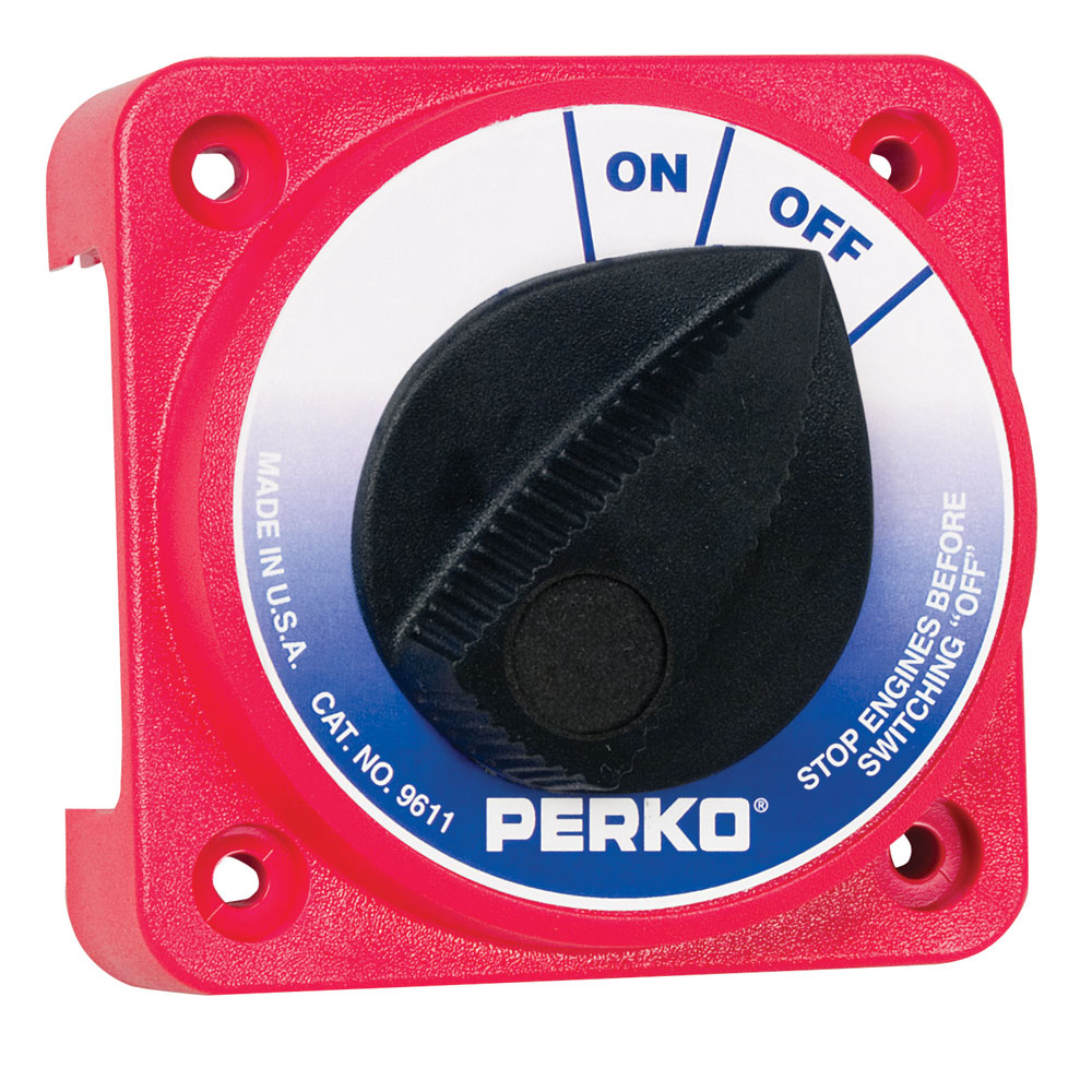 Perko 9611DP Compact Medium Duty Main Battery Disconnect Switch Perko 9611DP Compact Medium Duty Main Battery Disconnect Switch