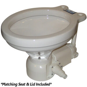 Raritan Sea Era QC Electric Toilet – Household Style – Integral Pump – Straight & 90&deg; Discharge – 12v