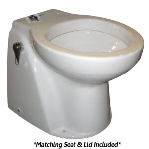Raritan Atlantes Freedom&reg; w/Vortex-Vac – Household Style – White – Freshwater Solenoid – Smart Toilet Control – 12v