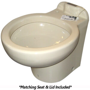 Raritan Marine Elegance – Household Style – Bone – Remote Intake Pump – Smart Toilet Control – 12v