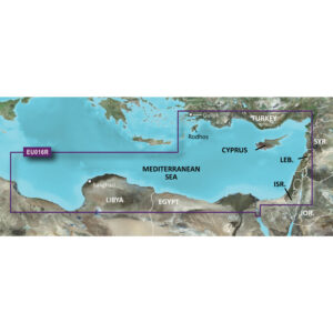 Garmin BlueChart&reg; g3 HD – HXEU016R – Mediterranean Southeast – microSD&trade;/SD&trade;