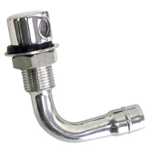 Whitecap Fuel Vent – Round Head, 90 Degree, 9/16″ Hose