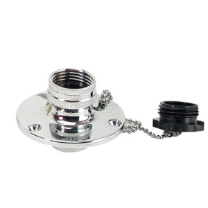 Whitecap C.P. Brass Inlet 2-3/4″ Base 1-1/2″ Depth