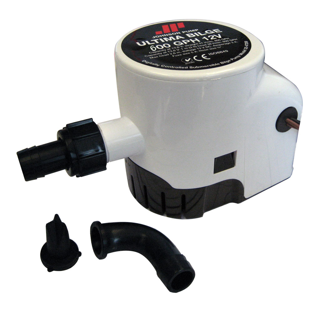 Johnson Pump Ultima Bilge 600 GPH 3/4″ Hose Dura Ports Johnson Pump Ultima Bilge 600 GPH 3/4″ Hose Dura Ports