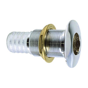 Perko 1″ Thru-Hull Fitting f/ Hose Chrome Plated Bronze MADE IN THE USA