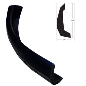 TACO Semi-Rigid Rub Rail Kit – Black w/No Insert – 30′