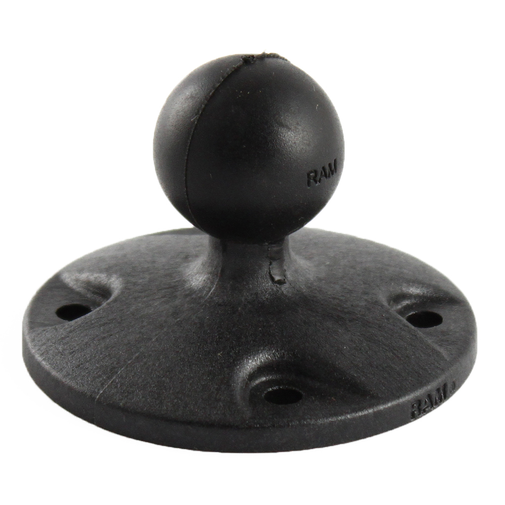 RAM Mount 2.5″ Composite Round Base w/1″ Ball RAM Mount 2.5″ Composite Round Base w/1″ Ball