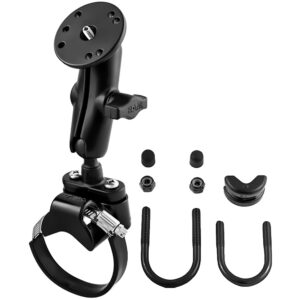 RAM Mount U-Bolt ATV/UTV Strap w/Double Socket Arm and 1/4 -20 Mounting Bolt Base