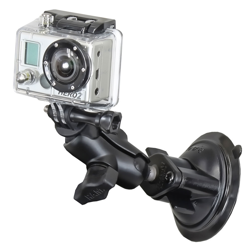 RAM Mount GoPro Hero Short Arm Suction Cup Mount RAM Mount GoPro Hero Short Arm Suction Cup Mount