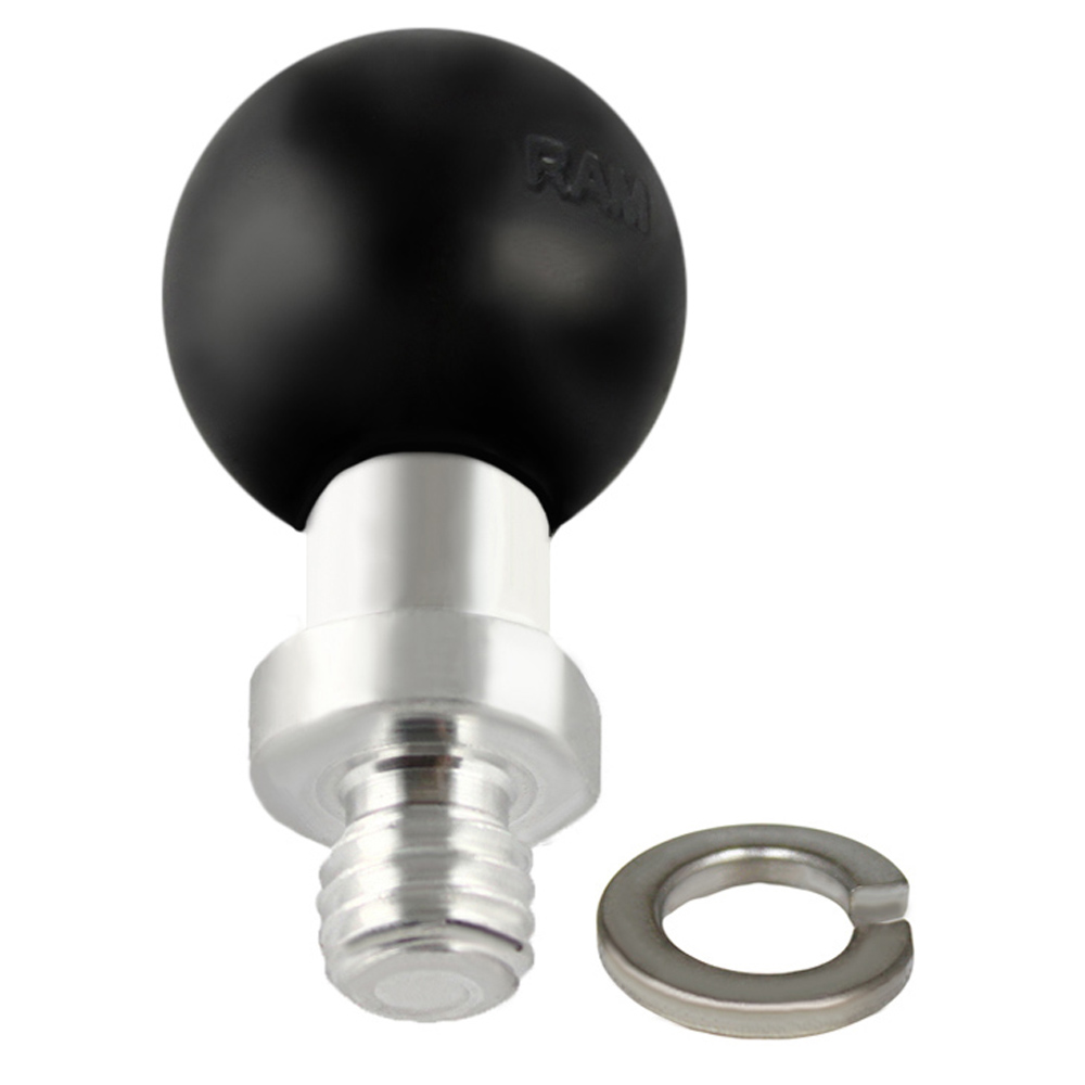 RAM Mount 1″ Ball Connected to 3/8″-16 Threaded Post RAM Mount 1″ Ball Connected to 3/8″-16 Threaded Post