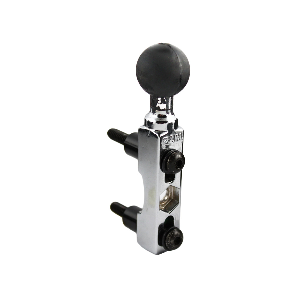RAM Mount Chrome Motorcycle Brake/Clutch Reservoir Base w/1″ Ball RAM Mount Chrome Motorcycle Brake/Clutch Reservoir Base w/1″ Ball
