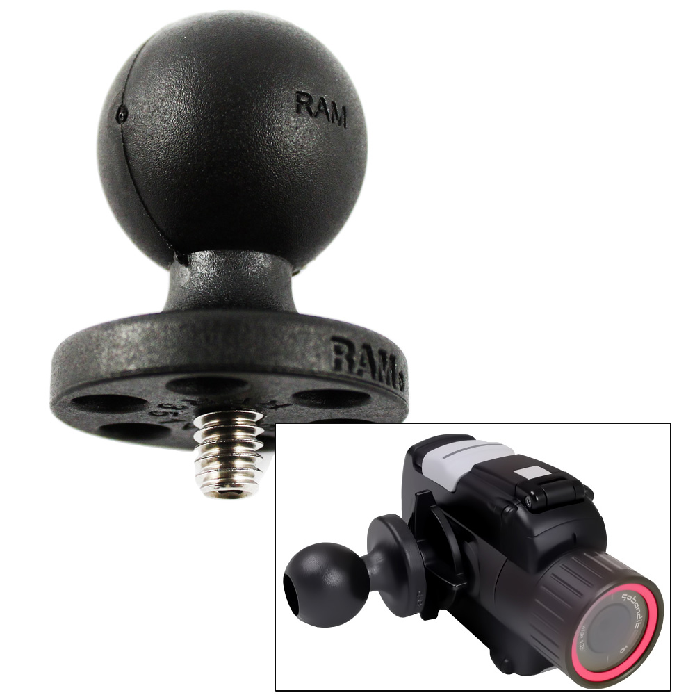 RAM Mount Composite 1″ Ball w/1/4-20 Stud f/Cameras, Camcorders RAM Mount Composite 1″ Ball w/1/4-20 Stud f/Cameras, Camcorders