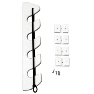 TACO 4-Rod Poly Bungee Rod Holder Rack – White