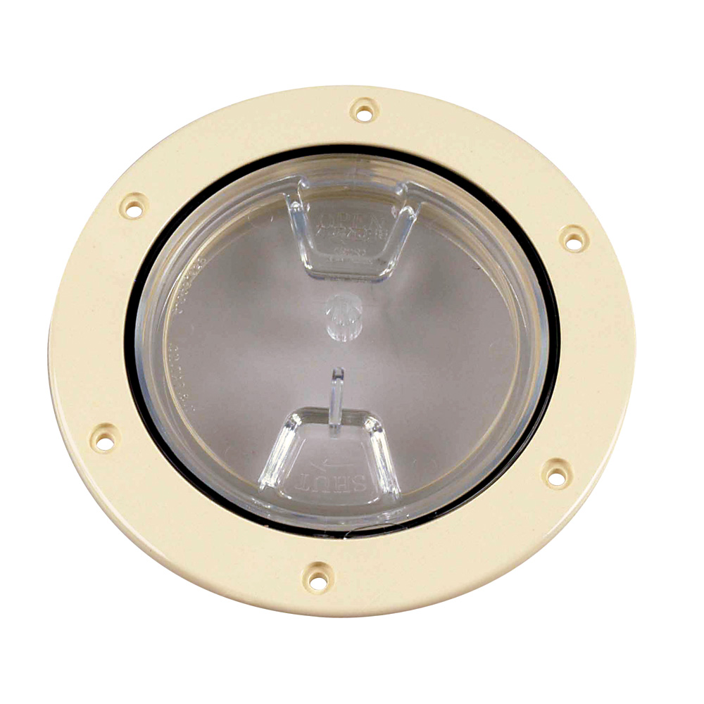 Beckson 4″ Clear Center Screw-Out Deck Plate – Beige Beckson 4″ Clear Center Screw-Out Deck Plate – Beige
