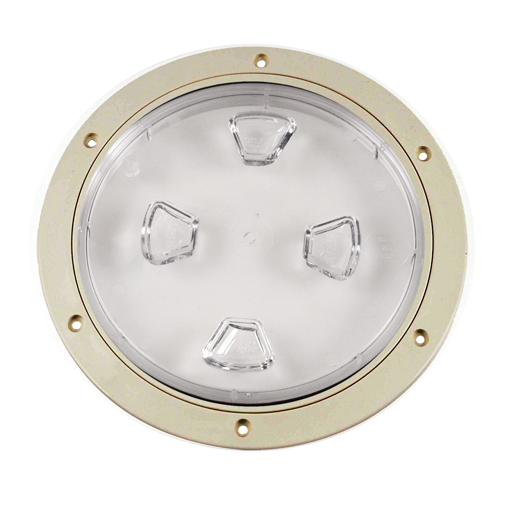 Beckson 8″ Clear Center Screw-Out Deck Plate – Beige Beckson 8″ Clear Center Screw-Out Deck Plate – Beige