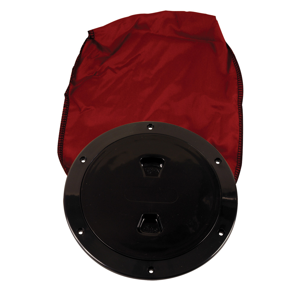 Beckson 6″ Stow-Away Deck Plate – Black w/12″ Bag Beckson 6″ Stow-Away Deck Plate – Black w/12″ Bag