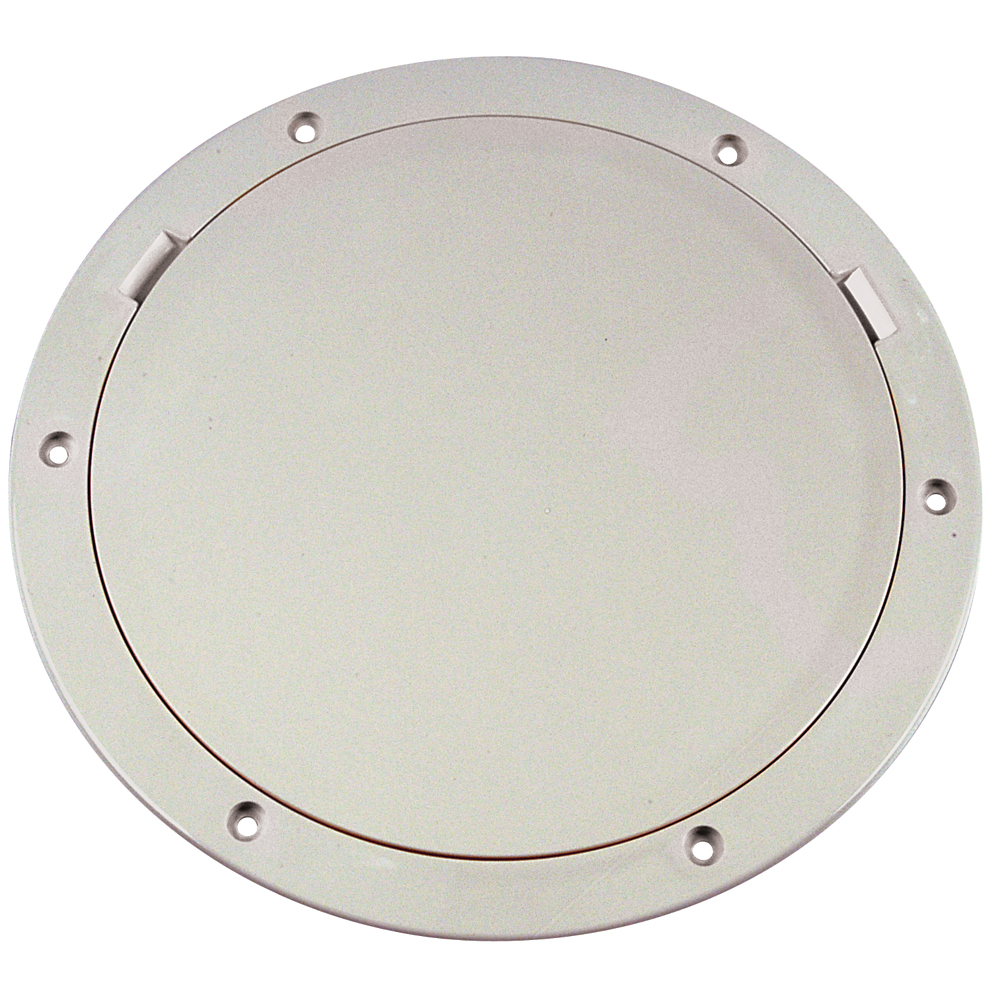 Beckson 8″ Smooth Center Pry-Out Deck Plate – White Beckson 8″ Smooth Center Pry-Out Deck Plate – White