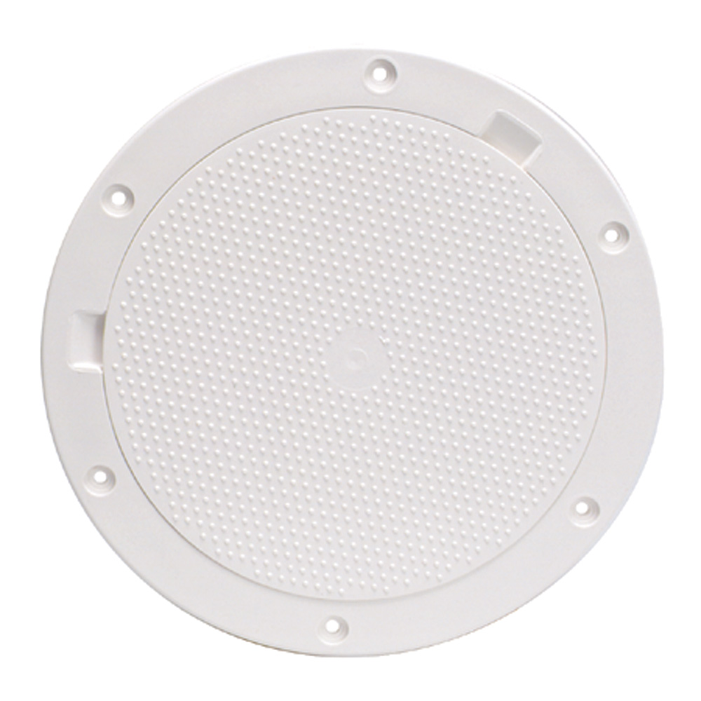 Beckson 8″ Non-Skid Pry-Out Deck Plate – White Beckson 8″ Non-Skid Pry-Out Deck Plate – White