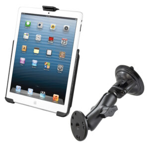 RAM Mount Suction Cup Mount w/Apple iPad mini EZ-ROLL’R Cradle