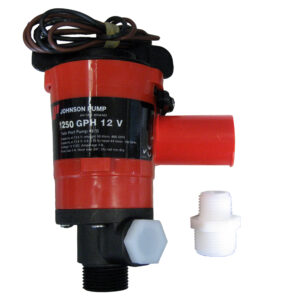 Johnson Pump Twin Port 1250 GPH Livewell Aerating Pump – 12V